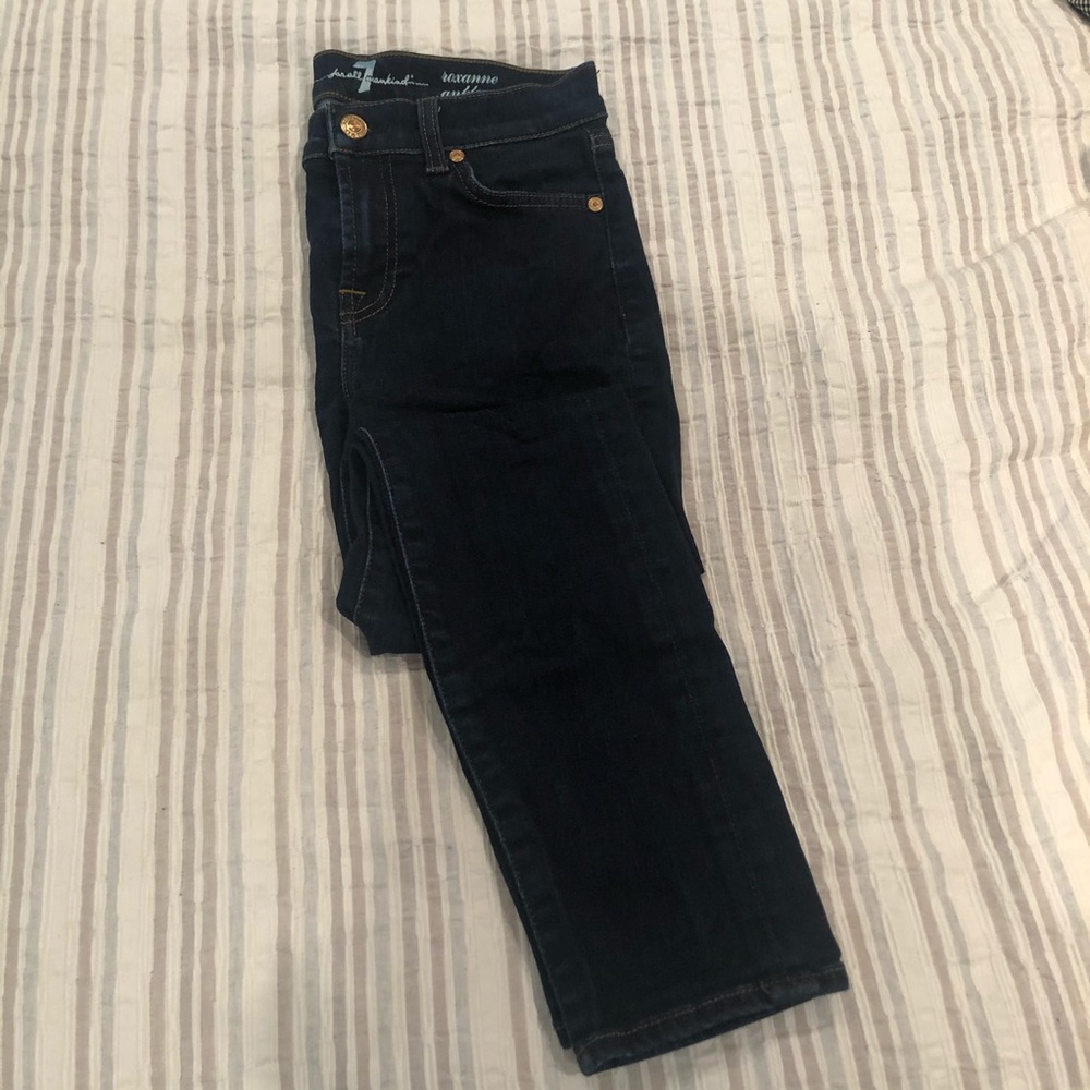 7FAM Roxanne Ankle Dark Blue Women’s Skinny Jeans